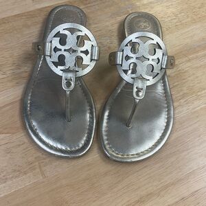 Tory Burch size 8 metallic sandals